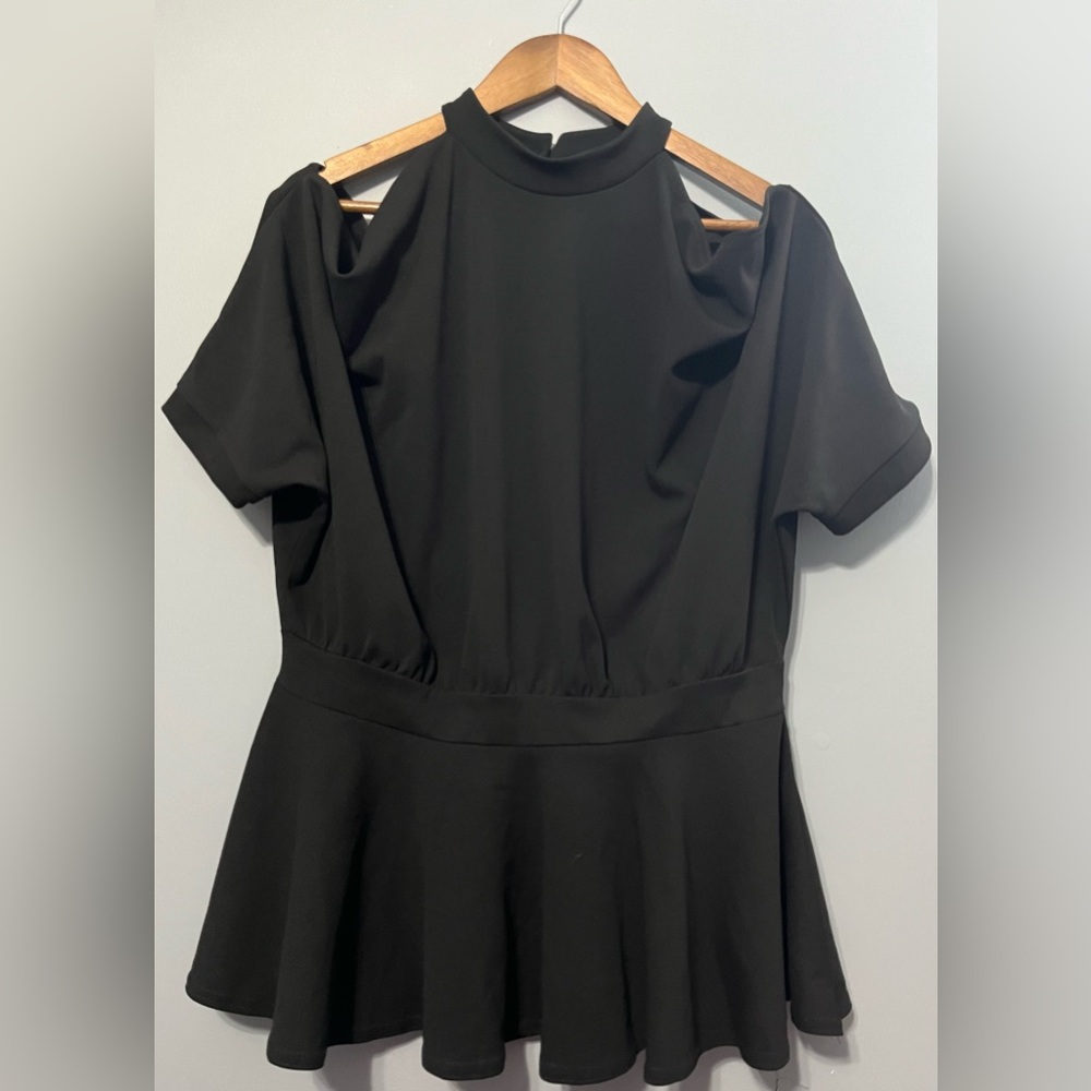 Boohoo cold shoulder blouse